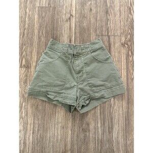Hollister‎ California Ultra High Rise Mom Short 3” Size S Army Green